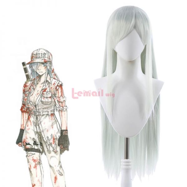 Cosplay Anime Light Cyan Long Wig Cells At Work White Blood Cell Costume  Heat Resistant Movie Hair Leukocyte Women - Cosplay Costumes - AliExpress
