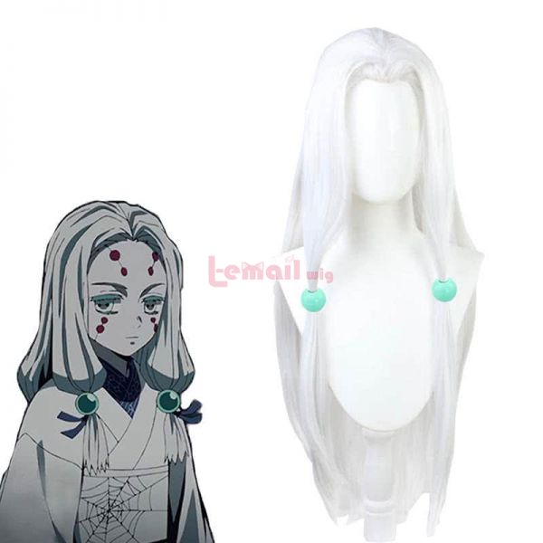 Demon Slayer Rui Spider Sister Cosplay Wigs With Headdress