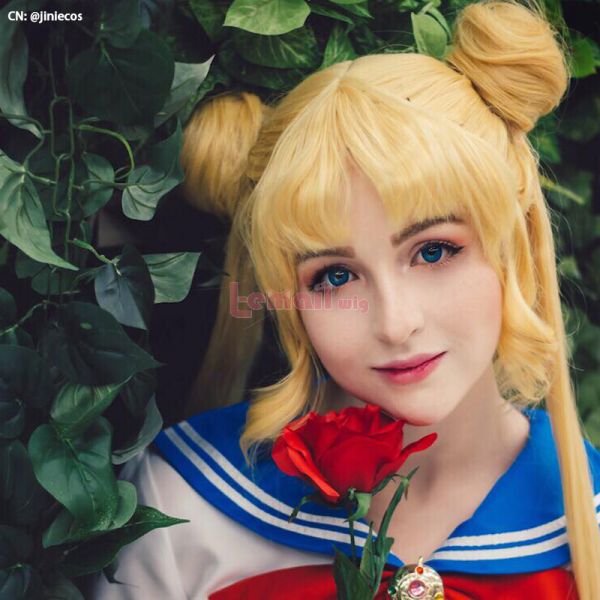 150cm Long Yellow Usagi Tsukino Sailor Moon Wigs Cosplay