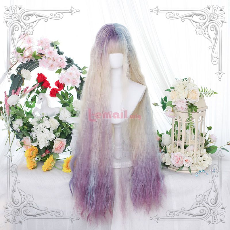 100 cm Lolita Long Gradient JK Cosplay Wigs