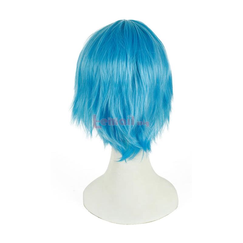 Soul Eater Black Star 30cm Short Blue Fluffy Cosplay Wig
