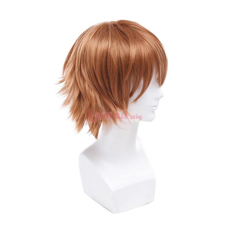 Anime Guilty Crown Shu Ouma Short Straight Brown Cosplay Wigs