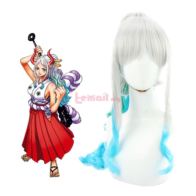 70cm one piece yamato multi color cosplay wigs 