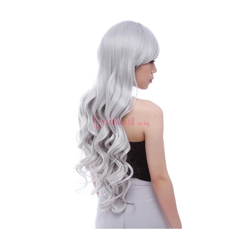 Long Silver Curly Sweet Women Fashion Hair Wigs