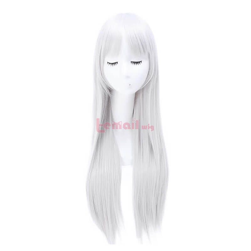 80cm Grey Secret Base Honma Meiko Long Cosplay Wigs