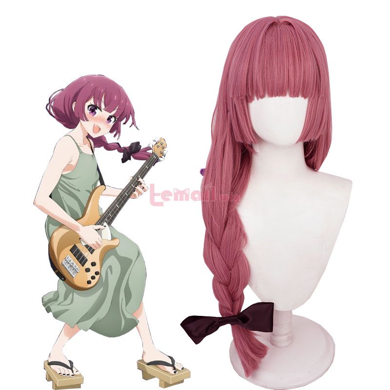 Bocchi the Rock Kikuri Hiroi Purple Red Cosplay Wig