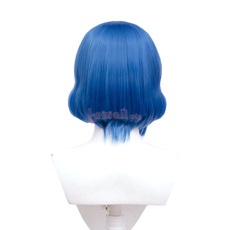 Bocchi the Rock Yamada Ryo Short Blue Cosplay Wig