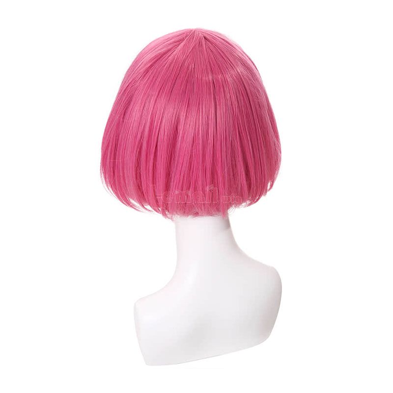 30cm Short Bob Deep Pink Cosplay Wig