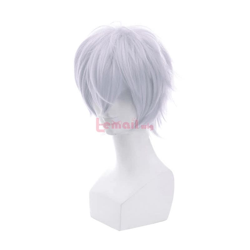 New Movie Big Fish & Begonia Qiu Short White Straight Synthetic Fluffy Cosplay Wigs