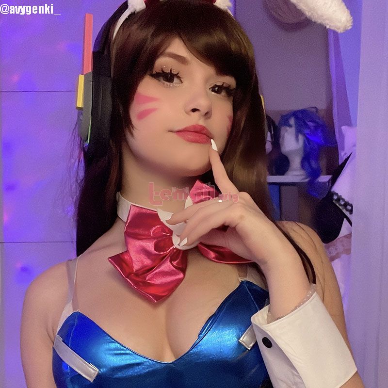 D.VA Song hana Bunny Girl OW Jumpsuit Sexy Women Romper Cosplay Costume