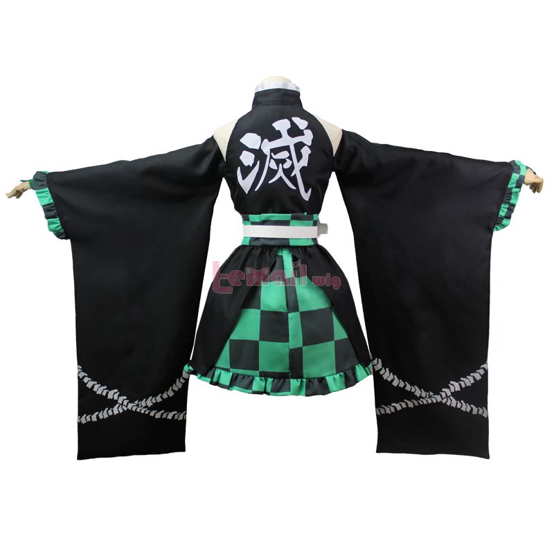 Demon Slayer Kimetsu no Yaiba Tanjirou Kamado Skirt Cosplay Costume