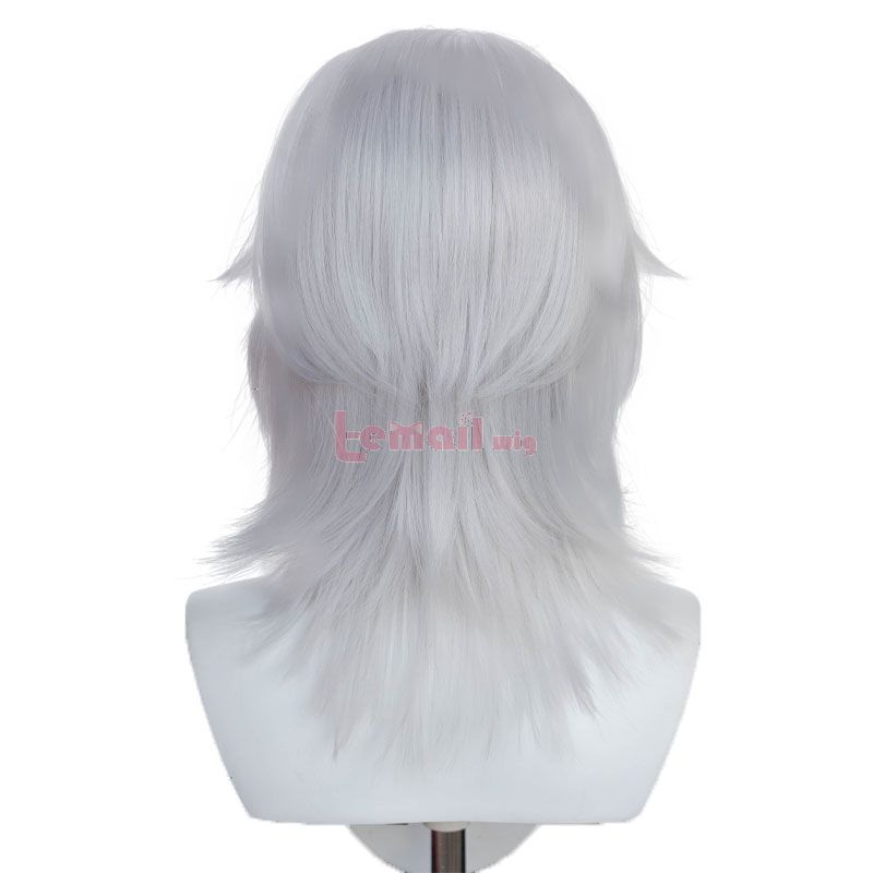 Final Fantasy Emet-Selch White Cosplay Wigs