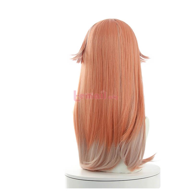 Game Genshin Impact YanFei Long Light Pink Cosplay Wigs