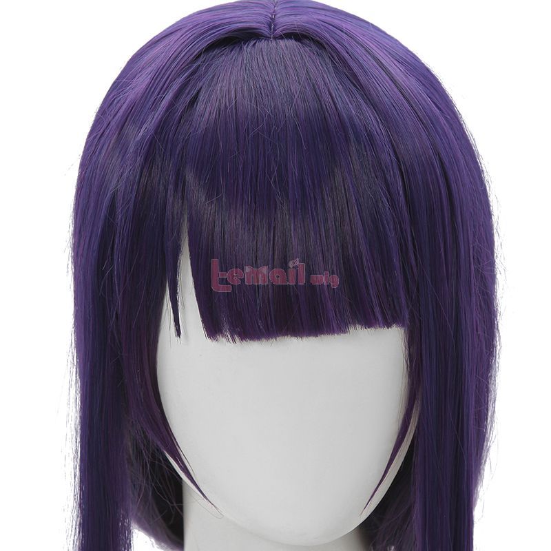 Genshin Impact Baal Dark Purple Long Braid Cosplay Wigs