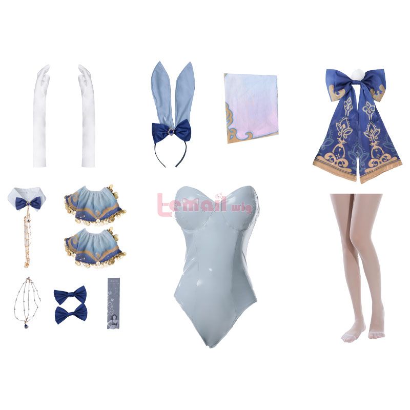 【Last Batch】 【Ready To Ship】Genshin Impact Nilou Bunny Girl Cosplay Costume