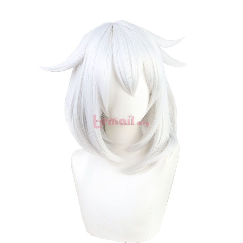 Genshin Impact Paimon Silver Cosplay Wigs