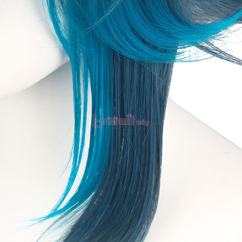 Genshin Impact Xiao Short Mixed Blue Cosplay Wigs