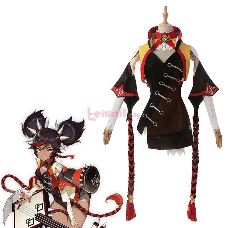 Genshin Impact Xinyan Fullset Cosplay Costume