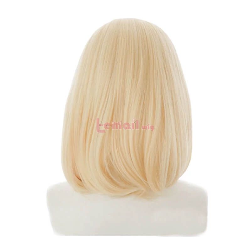 Hololive Vtuber Watson Amelia Blonde Straight Cosplay Wigs