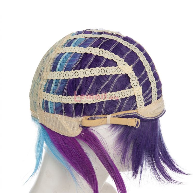 LOL Star Guardian Akali Blue Mixed Purple Cosplay Wigs