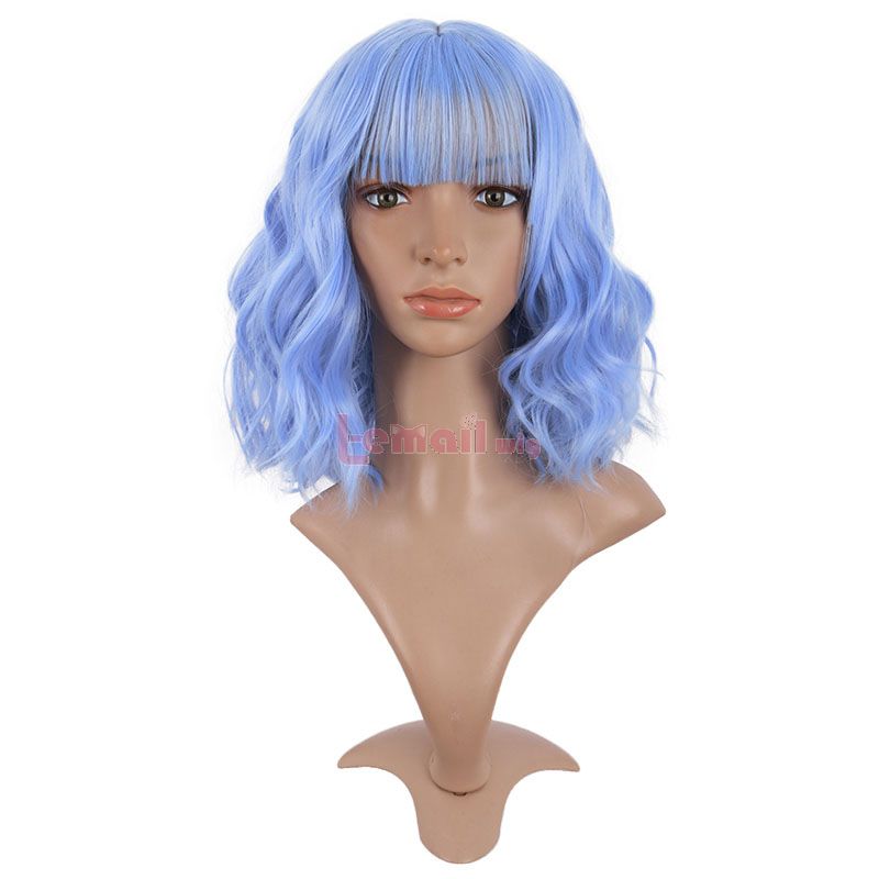 Lolita Multicolor Short Curly Cosplay Wigs