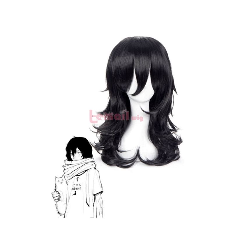 Long Black My Hero Academia Anime Shouta Aizawa Cosplay Wigs 
