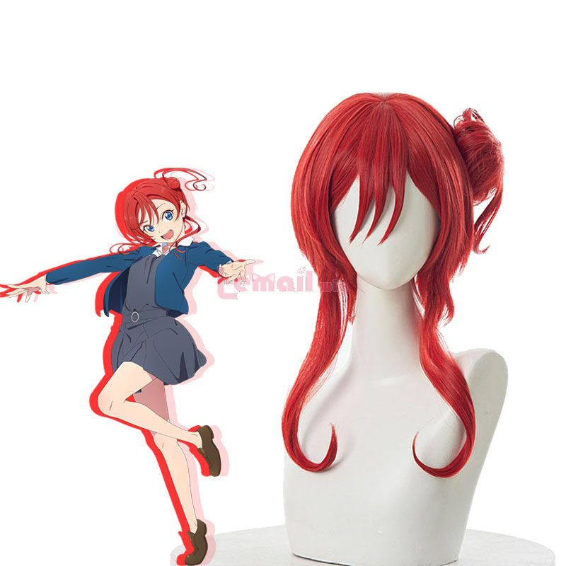 LoveLive!SuperStar!! Yoneme Mei Red Cosplay Wigs