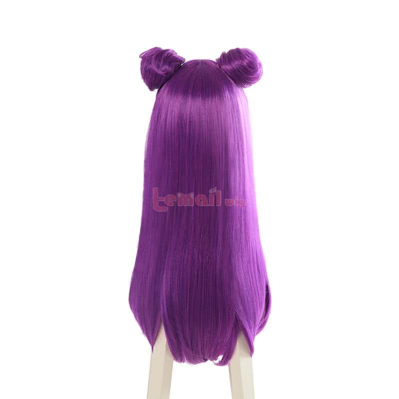 LOL KDA Skin Kaisa Long Straight Purple Cosplay Wigs