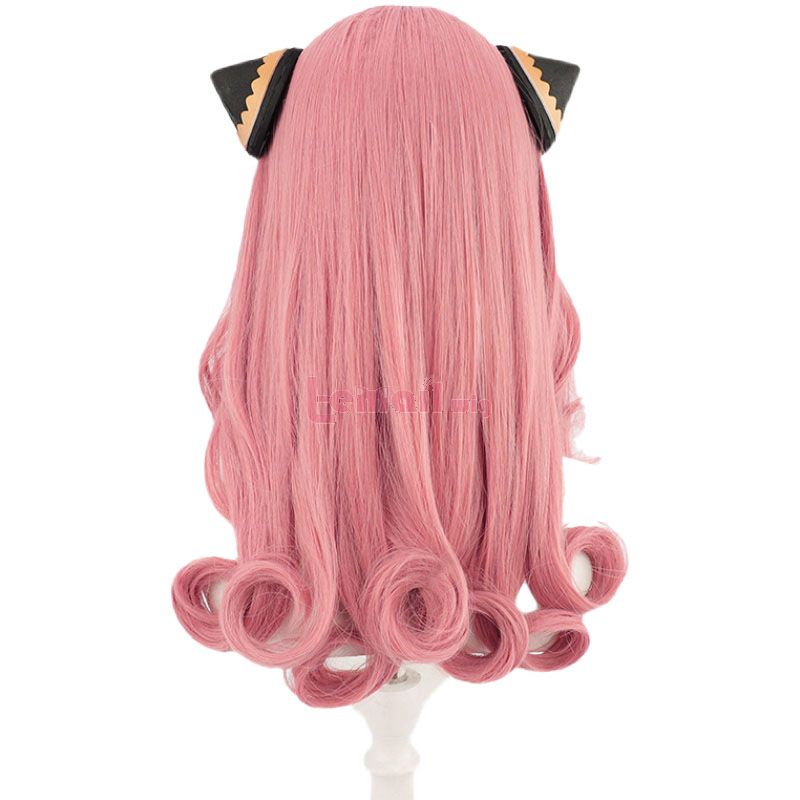 SPY x FAMILY Anya Forger Pink Long Curly Cosplay Wigs
