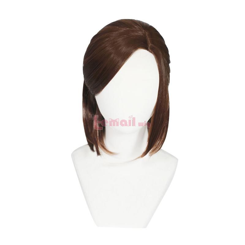 SUNXXCOS High Temperature Fiber The Last of Us 2 Ellie cosplay wigs Short  For woman Synthetic hair (Ellie)
