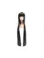 Danganronpa V3 Harukawa Maki 120cm Long Straight Black Ponytail Cosplay Wigs