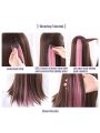 17 Colors Fashion 60cm Straight Wig Pieces