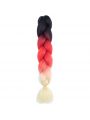 24 Colors 60cm Long Gradient Ponytail Cosplay Wig Pieces