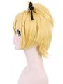 Life in A Different World From Zero Felt Yellow Blonde Braid Cosplay Wigs