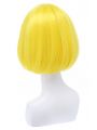 30CM Short Bob Straight Bright Yellow Fashion Wig