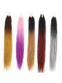 5 Colors Senegalese Braids Synthetic Fiber Gradient Cosplay Wig Pieces
