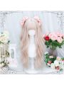 75cm Light Pink Long Curly Lolita Wig