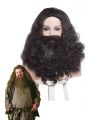 Movie Harry Potter Rubeus Hagrid Black Curly Cosplay Wig