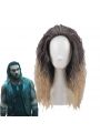 Anime Aquaman Arthur Curry Long Gradient Curly Cosplay Wigs