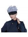 Anime Jujutsu Kaisen Satoru Gojo Grey Short Fluffy Layered Men Cosplay Wigs