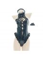 Black Strappy Lingerie Sexy Cosplay Costume