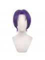 Blue Lock Reo Mikage Short Purple Cosplay Wig