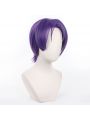 Blue Lock Reo Mikage Short Purple Cosplay Wig