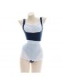 Blue Maid Uniform Sexy Lingerie Cosplay Costume