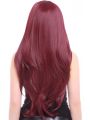 80CM Beautiful Long Curly Wine Red Charms Fashion Wig
