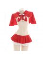 Christmas New Sexy Red Uniform Cloak Lingerie Cosplay Costume