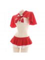 Christmas New Sexy Red Uniform Cloak Lingerie Cosplay Costume