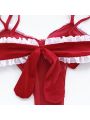 Christmas Red Sexy Onesie Cosplay Costume