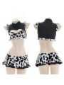 Cows Print Sexy Lingerie Uniform Cosplay Costume