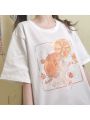 Cute Sweet Cartoon Vitality Girl JK Student T-shirt Top